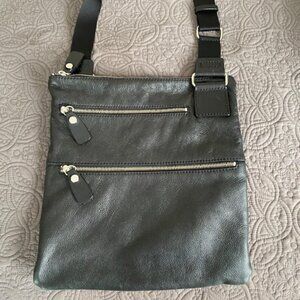 Crossbody bag Unisex Black Leather